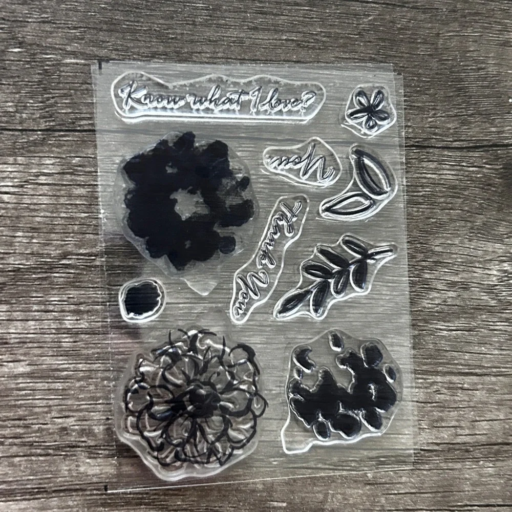 Stampin Up Floral Clear Stamp Set Bundle What I Love & Avant Garden Card‎ Craft